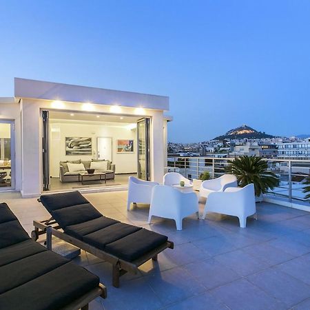 Acropolis Panorama View Penthouse With Private Terraces A Contemporary Parthenon Leilighet Athen Eksteriør bilde