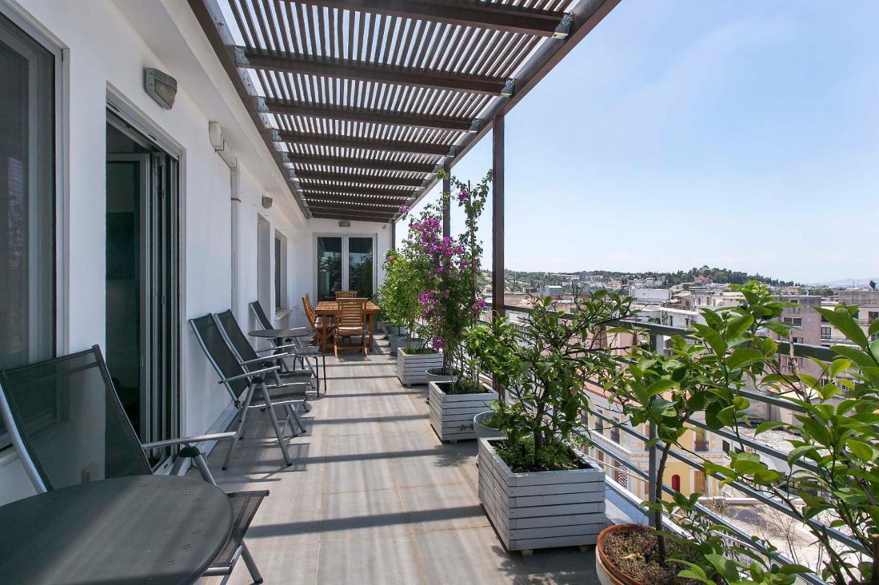 Acropolis Panorama View Penthouse With Private Terraces A Contemporary Parthenon Leilighet Athen Eksteriør bilde
